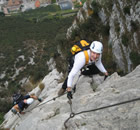 Klettern am Gardasee Klettersteig Pisetta